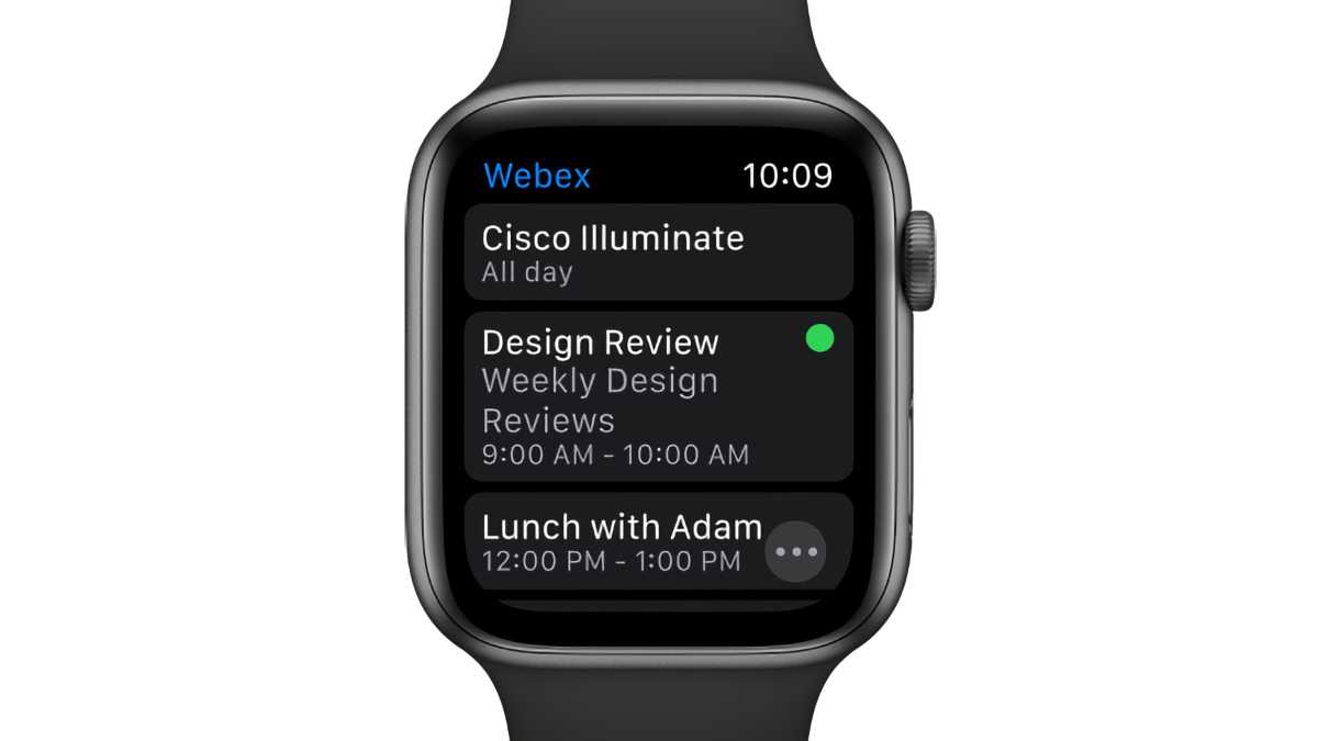 Webex Apple Watch